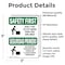 Signmission Safety Culture Sign, 3.5 in Width, Vinyl Decal, Rectangle, Bilingual OS-2PACK-SF-D-35-L-10768 - alternate 4